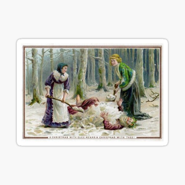 Item preview, Victorian Christmas Fun Greeting designed and sold by forgottenbeauty.