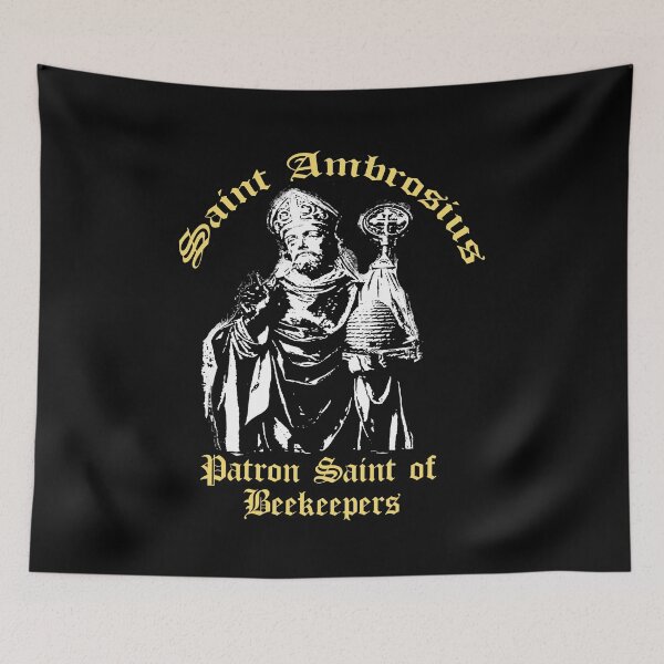 Item preview, Saint Ambrosius, Ambrose Patron Saint of Beekeepers, Bees designed and sold by funnytshirtemp.