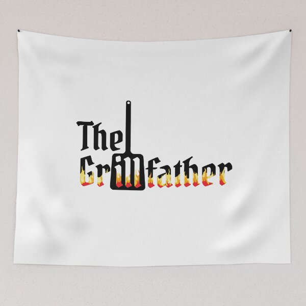 Item preview, The Grillfather On Fire Barbecue Grillmaster Chef BBQ Party designed and sold by peter2art.