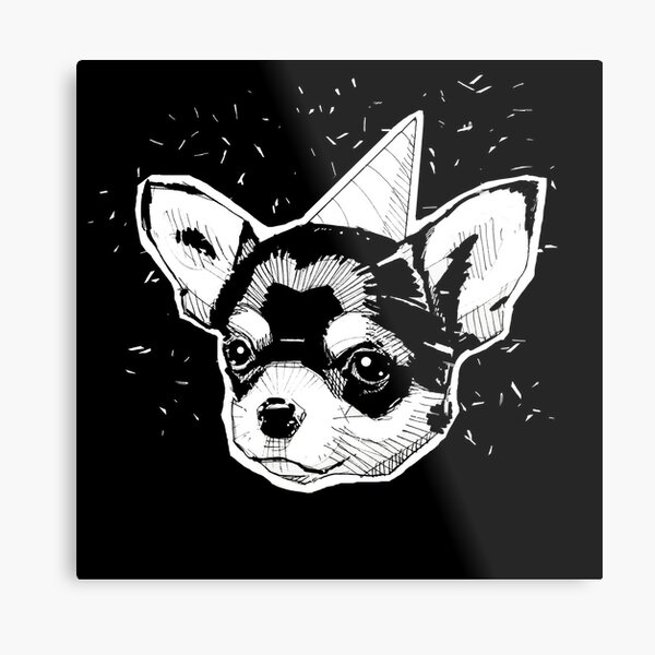 Party Chihuahua Impression métallique