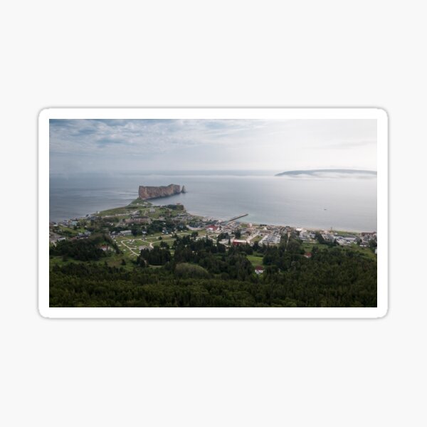 Beautiful Rocher Percé, in the middle of the sea, Gaspésie Sticker
