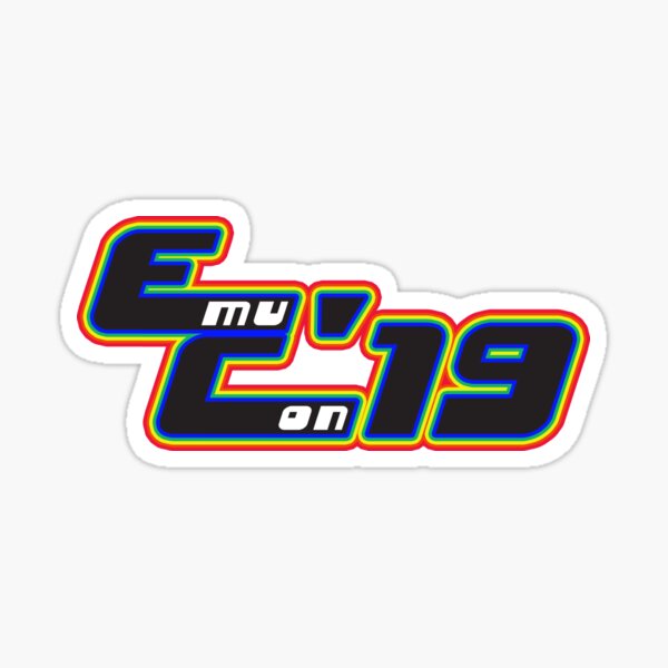 Emu Con '19 Rainbow1 Sticker