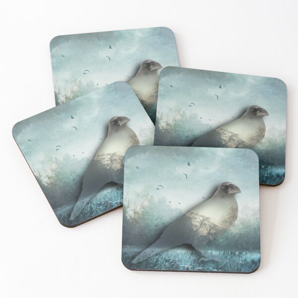 Item preview, the Raven - double exposure designed and sold by Dyrk Wyst Redbubble Shop.