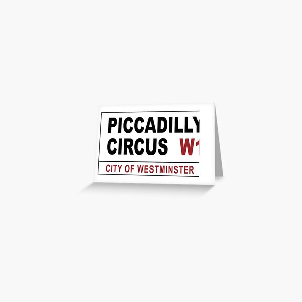 Aperçu de l'œuvre Plaque de rue Piccadilly Circus créée et vendue par rogue-design.