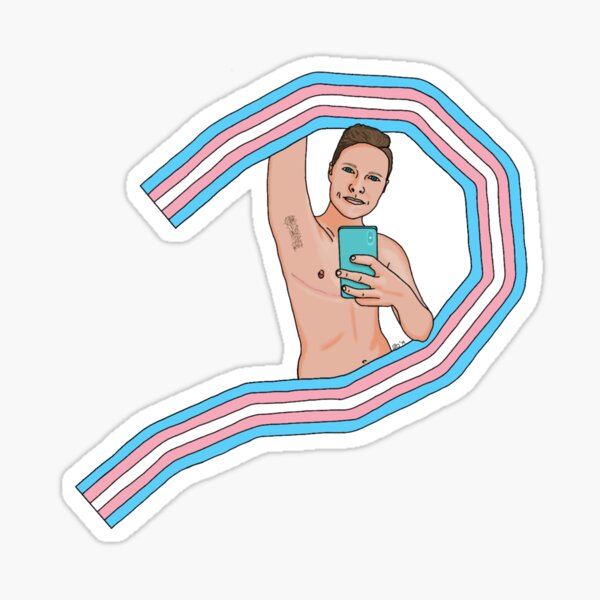 Transman Pride (top surgery scars) Sticker