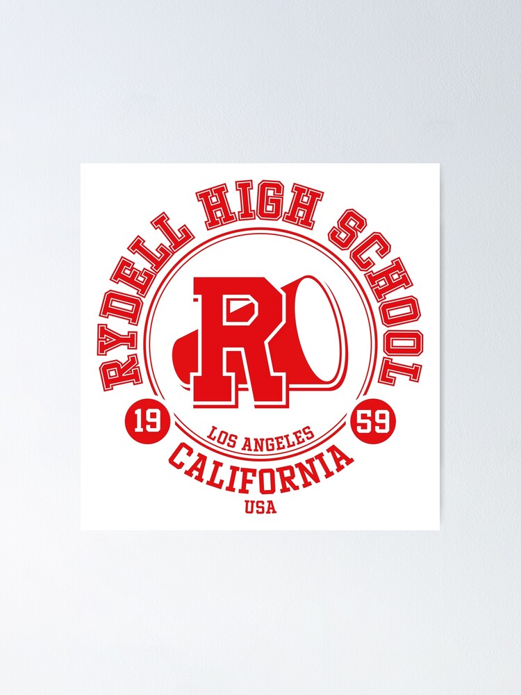 "Rydell High School Grease" Poster for Sale by Ottakars Redbubble