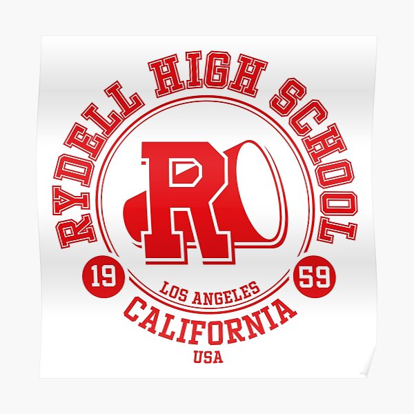 "Rydell High School Grease" Poster for Sale by Ottakars Redbubble