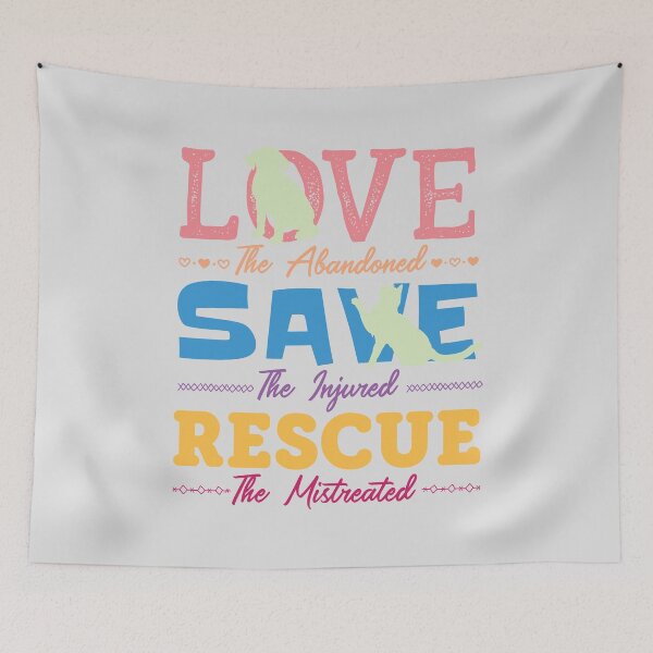 Item preview, Love Save Rescue Dog Cat Animals Shelter Support designed and sold by Mikeyy109.