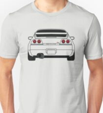 Nissan GTR R33 Schwarz Unisex T-Shirt