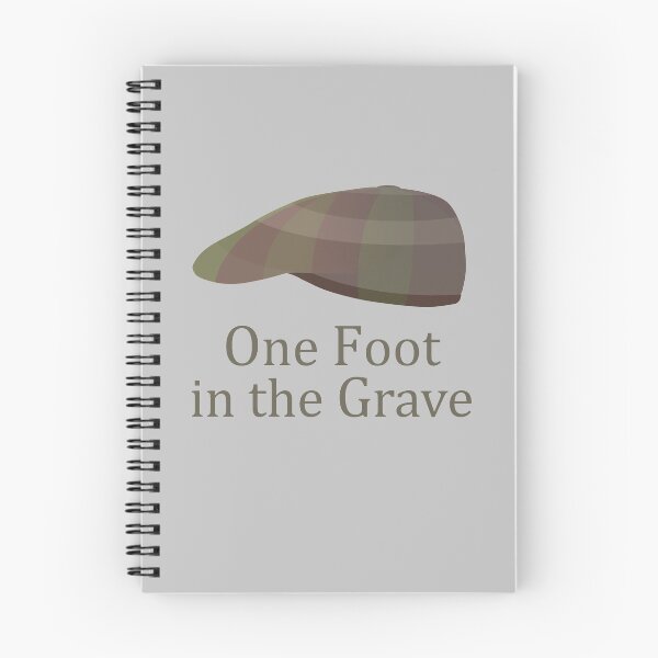 Item preview, One Foot in the Grave Flat Cap design designed and sold by GetItGiftIt.