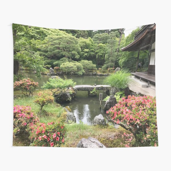 Japanisches Garten Paradies Wandbehang