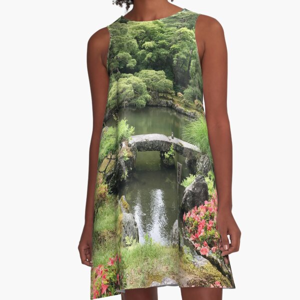 Japanese garden paradise A-Line Dress