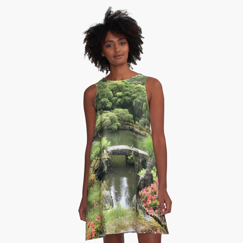 Japanese garden paradise A-Line Dress