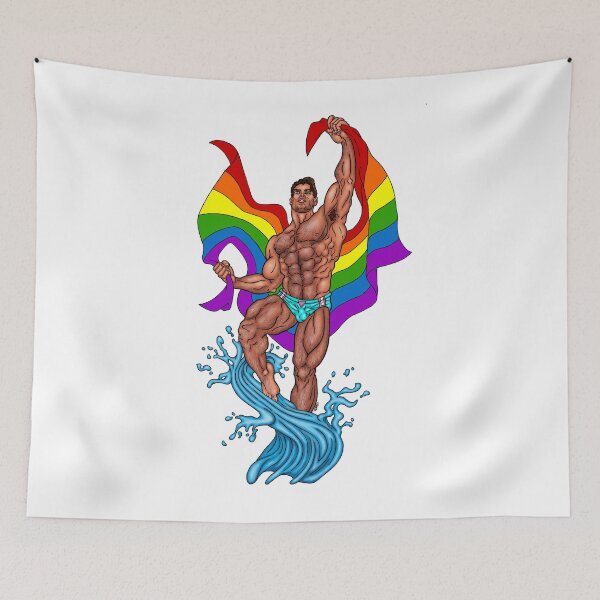 Item preview, GAY PRIDE SPLASH - Hairy designed and sold by AbbottDesigns.
