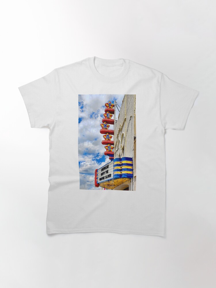 Thumbnail 2 of 7, Classic T-Shirt, Texas Theater Marquee - Dallas Texas designed and sold by Warren Paul Harris.