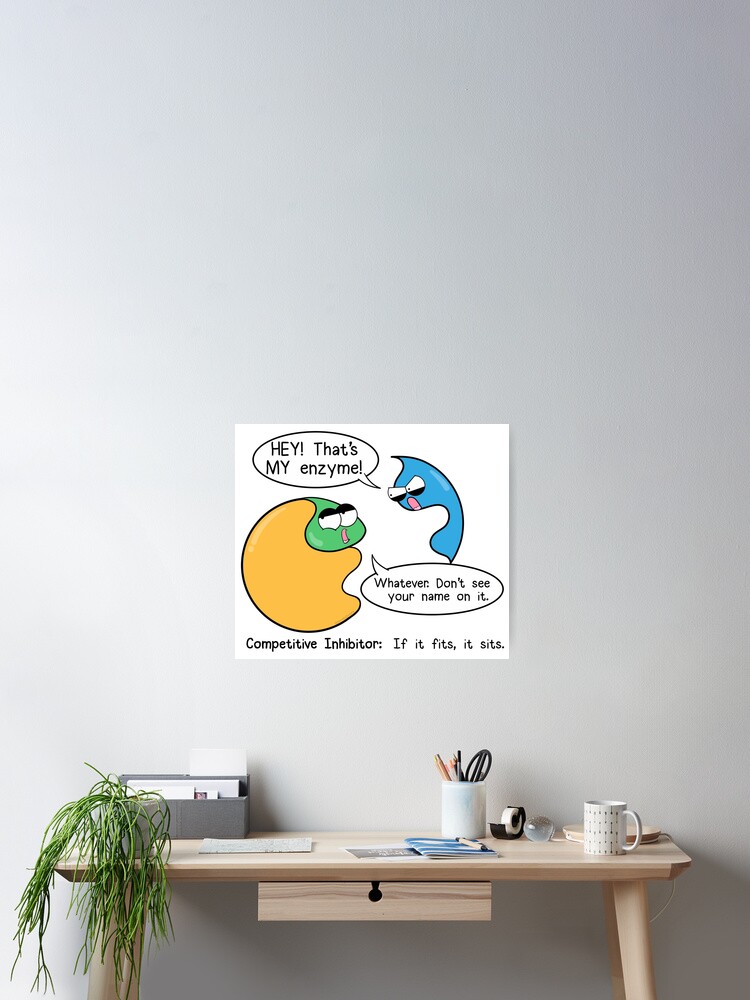 Thumbnail 1 of 3, Poster, Competitive Inhibitors designed and sold by amoebasisters.
