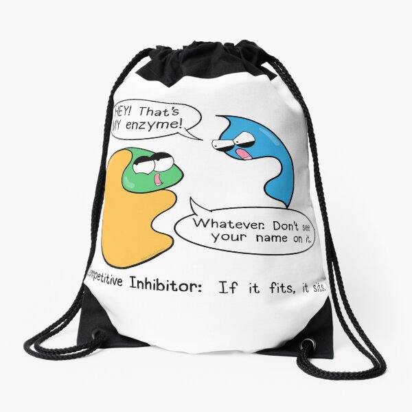 Competitive Inhibitors Drawstring Bag