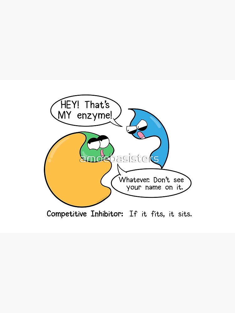 Thumbnail 4 of 4, Zipper Pouch, Competitive Inhibitors designed and sold by amoebasisters.