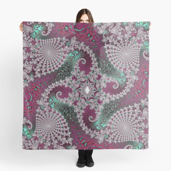 Red and Green Fractal Scarf