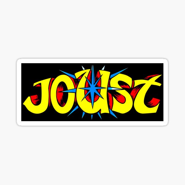 Artikel-Vorschau von Joust Arcade-Spiel-Logo, designt und verkauft von CrazyKong.