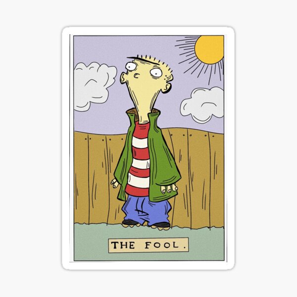The Fool - Ed, Edd and Eddy Tarot card Sticker