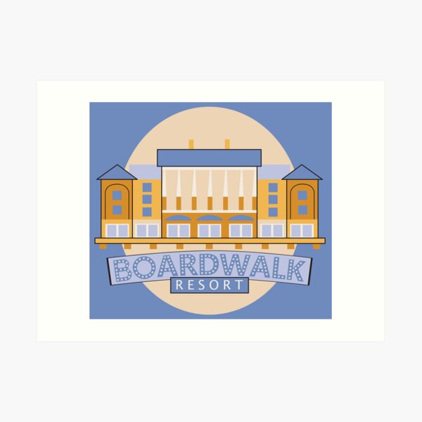 Boardwalk Resort Art Print
