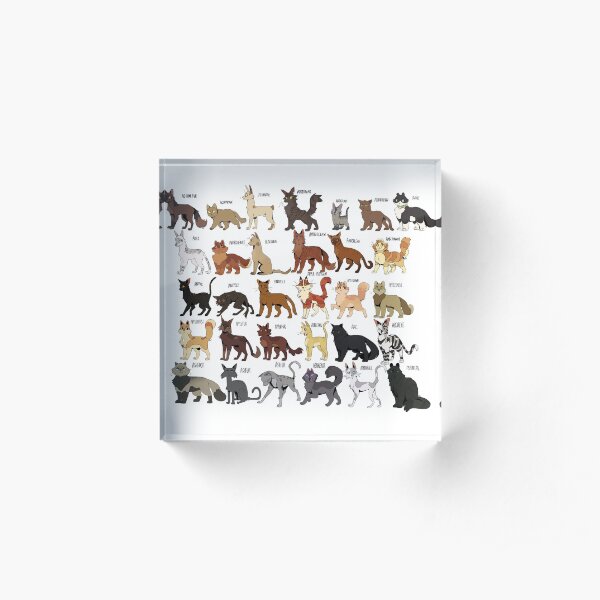 Warrior Cats - The letter "A" Acrylic Block