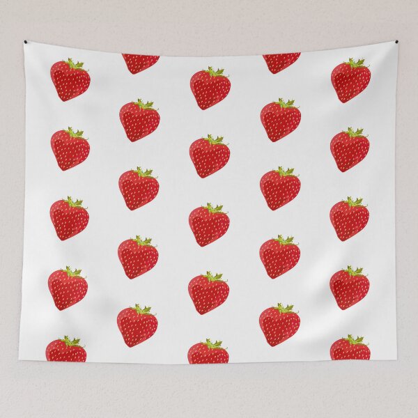 Item preview, Strawberry Field in white designed and sold by EmmeBi-graphic.