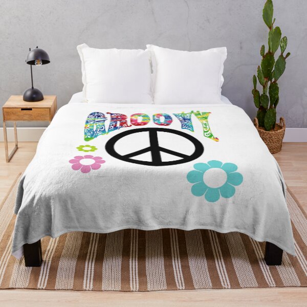 Item preview, Groovy | Retro 70's Hippie Tie Dye Peace Sign designed and sold by PureCreations.