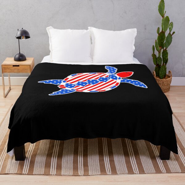 Item preview, Fourth Of July American Flag Sea Turtle designed and sold by wilsonellis.
