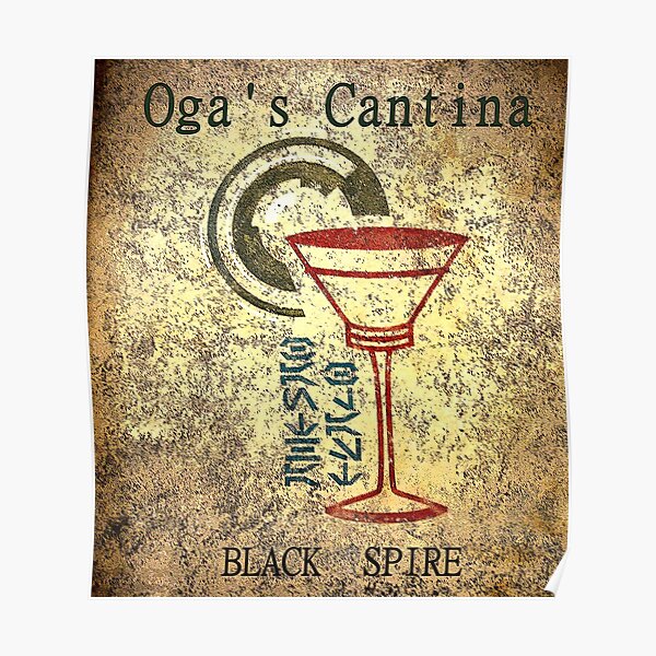 Oga's Cantina Black Spire Outpost Poster