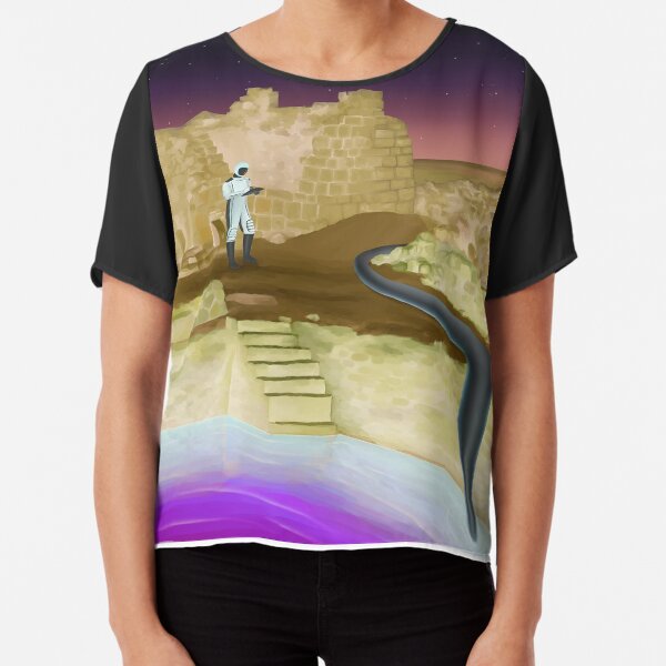 Spacescape Chiffon Top