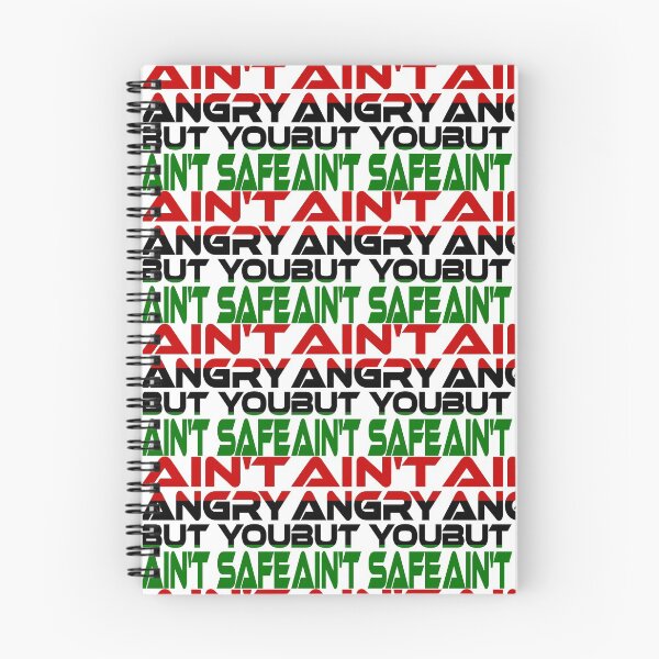 Item preview, Ain't Angry But You Ain't Safe (Red, Black, Green) Idium Series designed and sold by Carbon-Fibre Media.