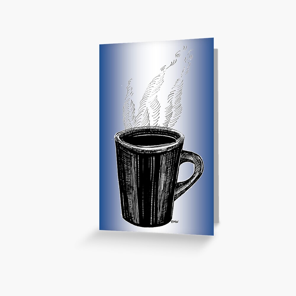 Coffee Anyone? Blank Greeting Card Greeting Card