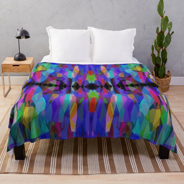 Item preview, Multi Colored Blue Reflection Geometric Abstract designed and sold by Ruth Palmer.
