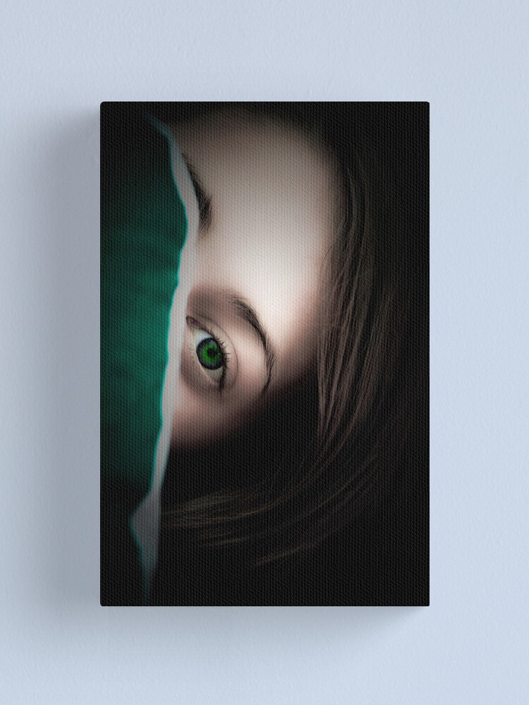 Alternate view of Green Eyed Lady Canvas Print