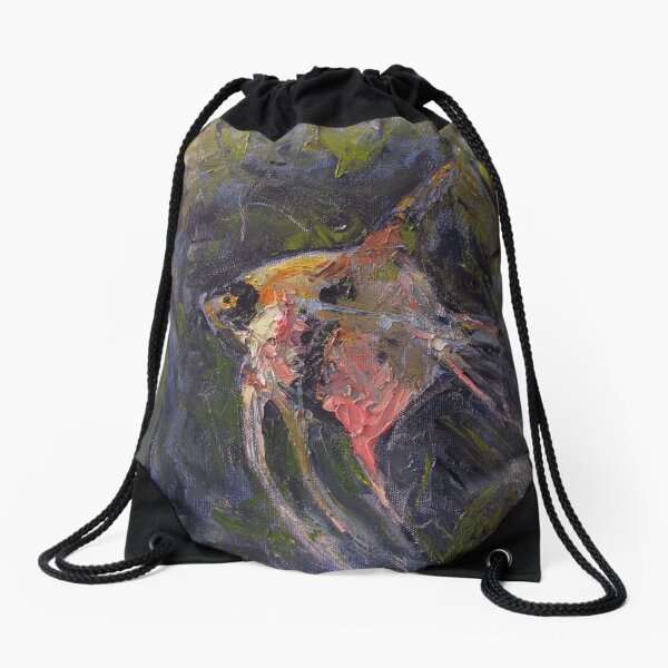 Swimming Like Fish - Life in Pink Drawstring Bag