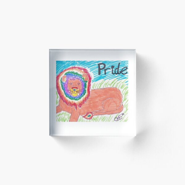 Lion Pride Acrylic Block