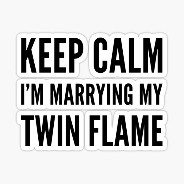 Twin Flame | Soul Mate | Twin Flame Relationship | Runner Chaser Present Sticker