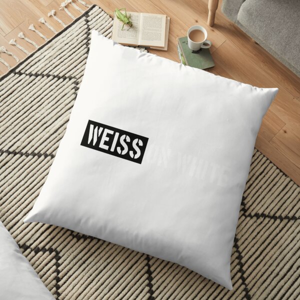 White on white Floor Pillow