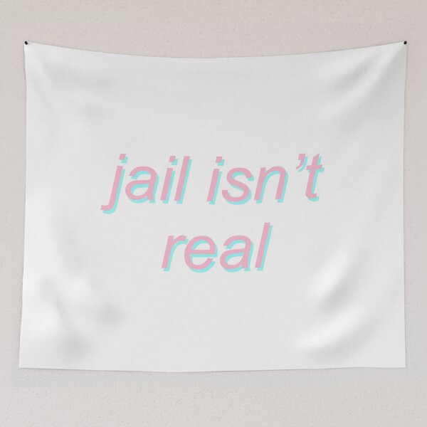 Item preview, jail isn't real - dril tweet pastel designed and sold by SpaceDogLaika.