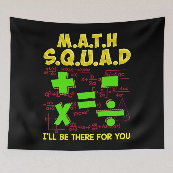 Item preview, M.A.T.H  S.Q.U.A.D I'll Be There For You Retired Teacher Appreciation Gifts For A Teacher Retirement An Awesome Teacher  designed and sold by Adam and Marky.