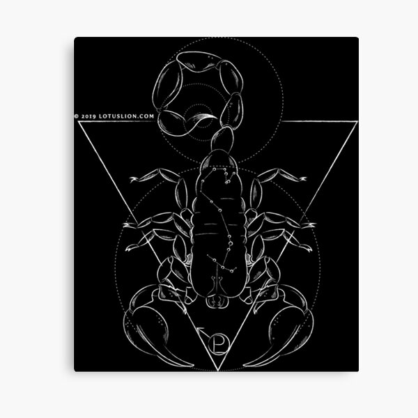 Scorpio (Dark) Canvas Print