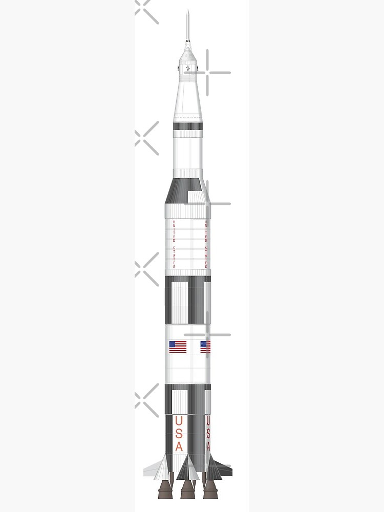 "Saturn V Rocket" Art Print by JudgeHatchet Redbubble