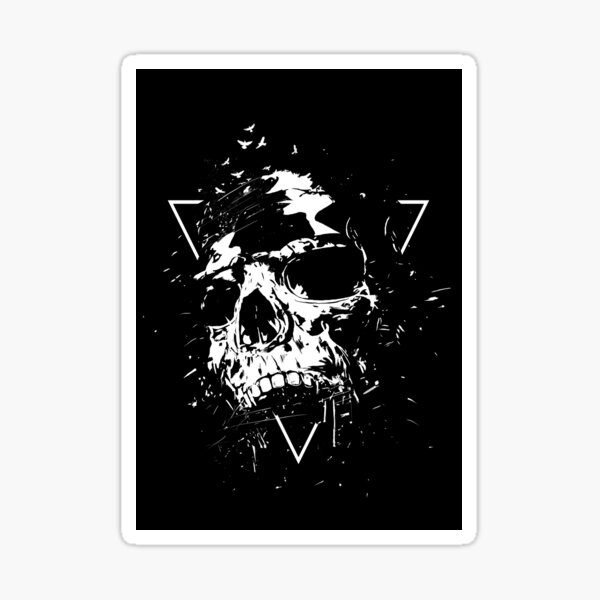 Aperçu de l'œuvre Crâne X (bw) créée et vendue par soltib.