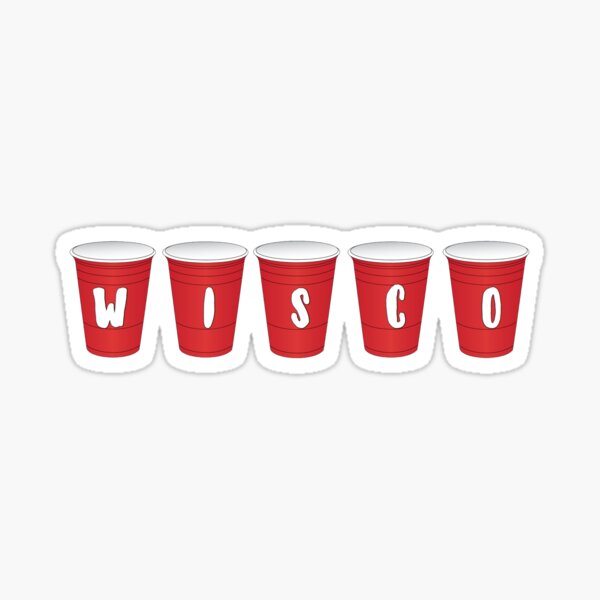 WISCO red solo cup Sticker
