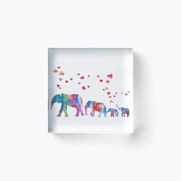 Item preview, Elephant, Elephant family, baby elephants designed and sold by Rosaliartbook.