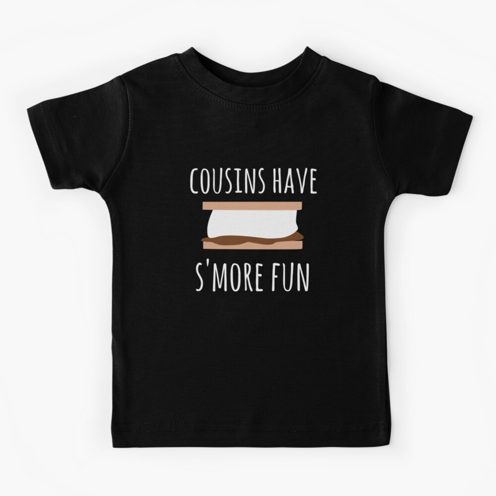 Cousins have S'more fun, cousin camping design Kids T-Shirt