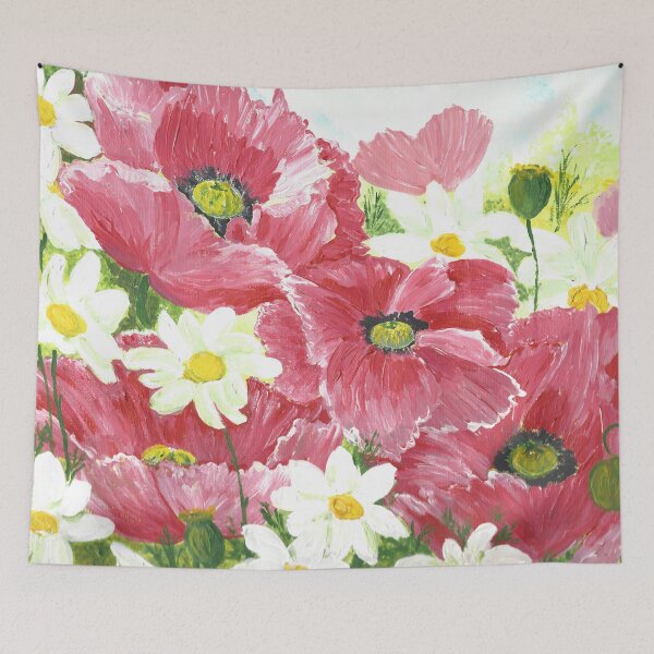 Item preview, Daisies and Poppies designed and sold by Jan Palmer.