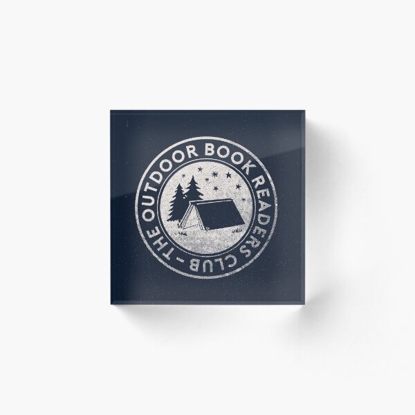 Outdoor Book Readers Club logo Acrylic Block